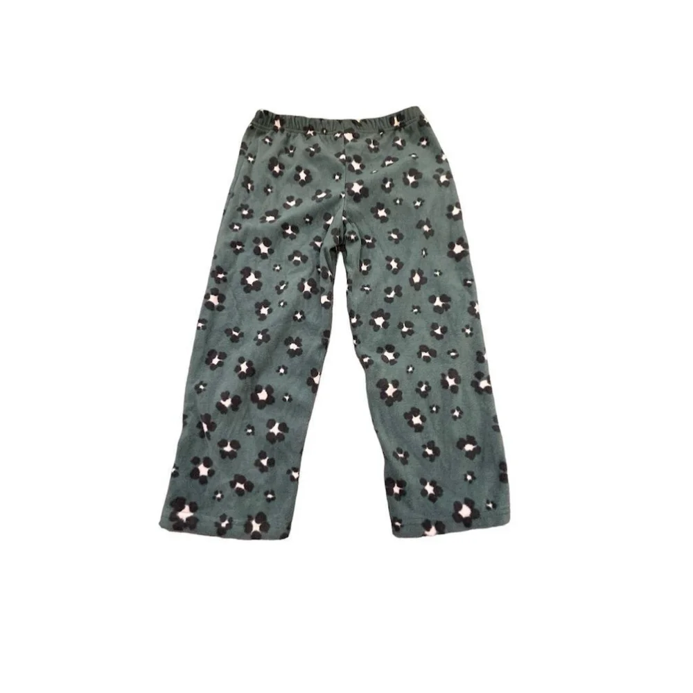 Carter's Girls Two-Piece Pajamas Size 5 Pink Bear Top Green Pants
